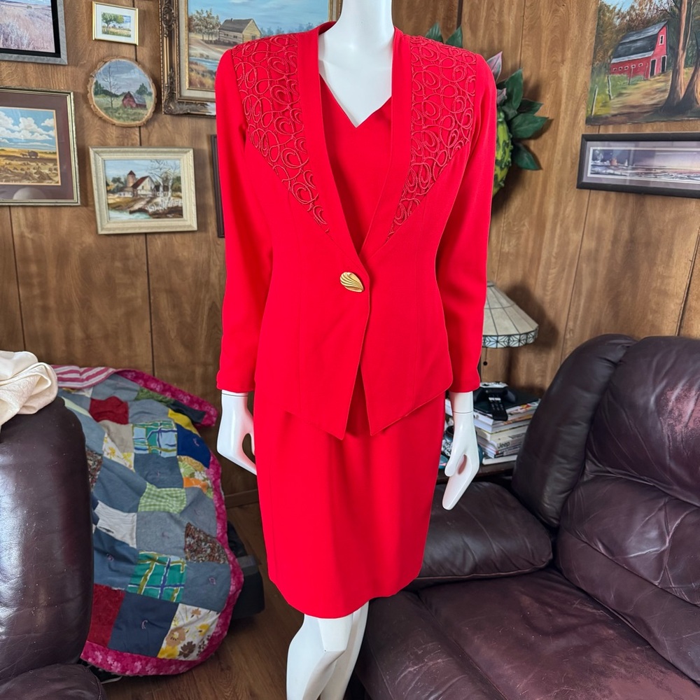 Jackie K Vintage 90’s Jacket & Dress Set